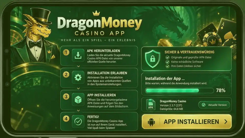 Auszahlungsinformationen bei Dragon Money Casino Mobile